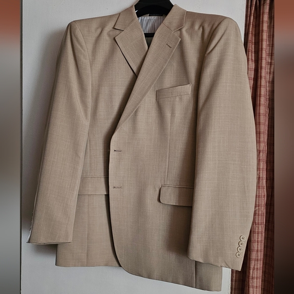 Men's NWOT Tan Stafford Blazer Size 46R - Picture 2 of 7